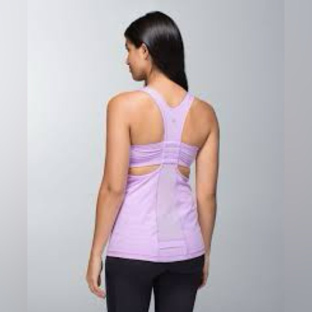Lululemon Tone It Tank Size 4, Lavender purple, EUC